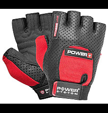 Рукавички для фітнесу Power System PS-2500 Power Plus L, чорно-червоні