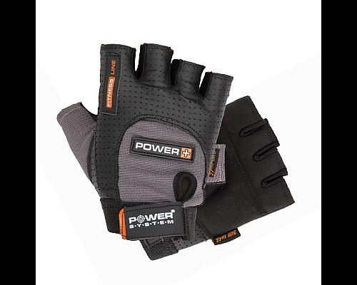 Рукавички для фітнесу Power System PS-2500 Power Plus M, чорно-сірі