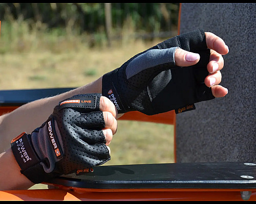 Рукавички для фітнесу Power System PS-2500 Power Plus M, чорно-сірі