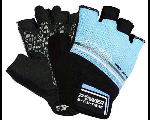 Рукавички для фітнесу жіночі Power System PS-2920 Evo S, блакитні