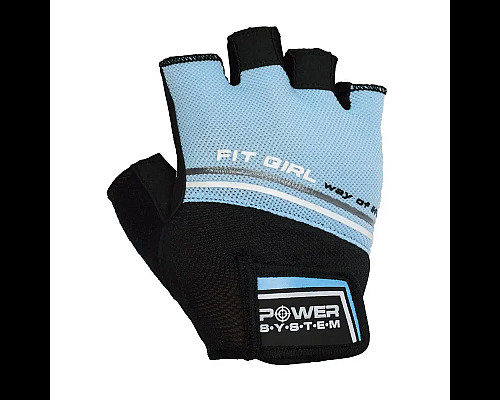 Рукавички для фітнесу жіночі Power System PS-2920 Evo S, блакитні