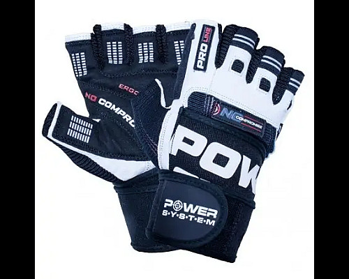 Рукавички для фітнесу Power System PS-2700 No Compromise XXL, чорно-білі