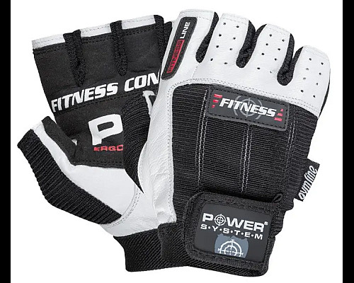 Рукавички для фітнесу Power System PS-2300 Fitness S, чорно-білі