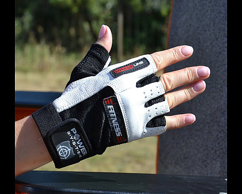 Рукавички для фітнесу Power System PS-2300 Fitness S, чорно-білі