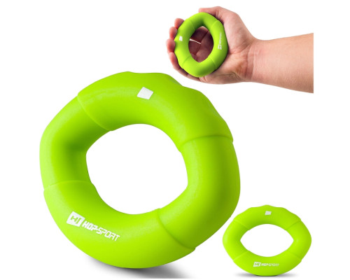 Еспандер силіконовий овальний 13,6 кг Hop-Sport HS-S013OG зелений