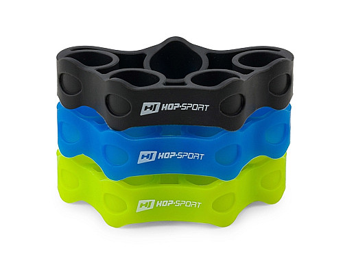 Набір еспандерів для тренування пальців рук Hop-Sport HS-L003FT розмір L Набір еспандерів для тренування пальців рук Hop-Sport HS-L003FT розмір L