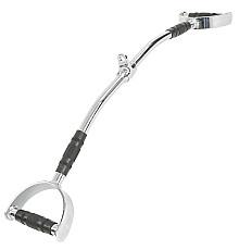 Ручка для верхньої тяги York Fitness 86 см з паралельним хватом вигнута з гумовими рукоятками, хром