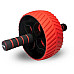 Колесо для тренування м'язів пресу Power System PS-4107 Full Grip з килимком, червоне