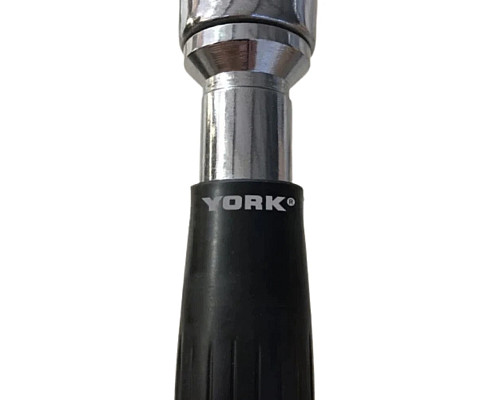 Ручка для тяги York Fitness V-подібна на трицепс з гумовими рукоятками, хром