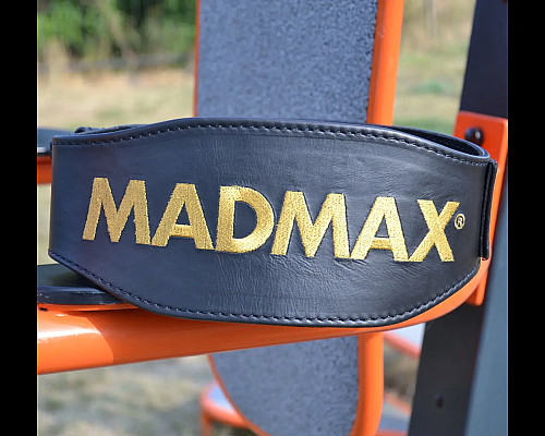 Пояс для бодібілдингу шкіряний MadMax MFB-999 - чорний/ розмір XXL