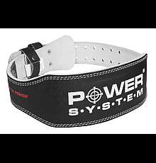 Пояс для бодібілдингу шкіряний Power System PS-3250 - чорний/ розмір  M