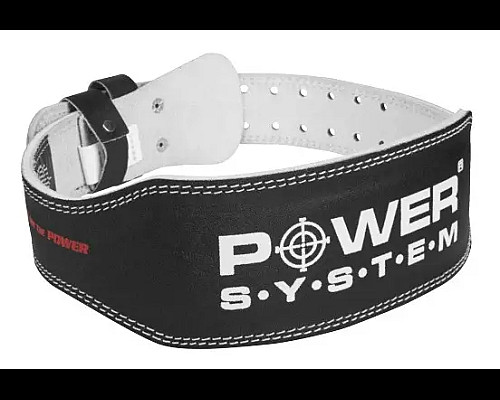 Пояс для бодібілдингу шкіряний Power System PS-3250 - чорний/ розмір  L