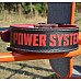 Пояс для бодібілдингу шкіряний Power System PS-3830 - чорно-червоний/ розмір M