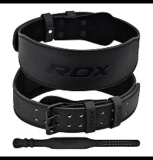 Пояс для бодібілдингу шкіряний  RDX 4 - чорний/ розмір M
