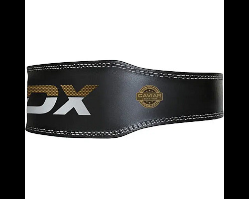 Пояс для бодібілдингу шкіряний  RDX 6 - чорний/ розмір M