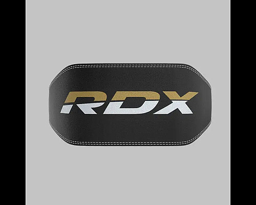Пояс для бодібілдингу шкіряний  RDX 6 - чорний/ розмір M