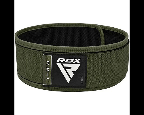 Пояс для бодібілдингу RDX RX1 Weight Lifting Belt - зелений/ розмір S