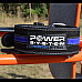 Пояс для пауерліфтингу шкіряний Power System PS-3800 - чорно-синій/ розмір M