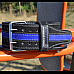 Пояс для пауерліфтингу шкіряний Power System PS-3800 - чорно-синій/ розмір M
