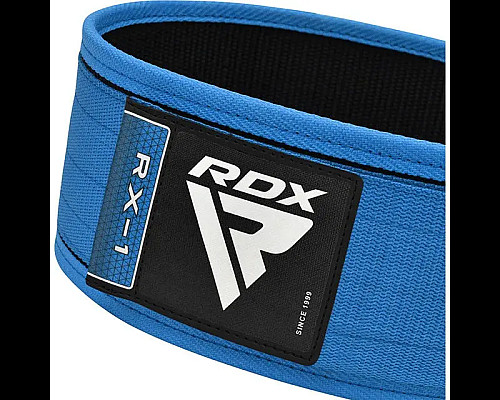 Пояс для бодібілдингу RDX RX1 - синій/ розмір S