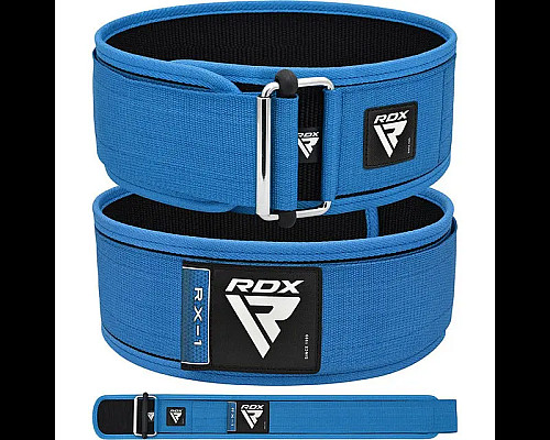 Пояс для бодібілдингу RDX RX1 - синій/ розмір S