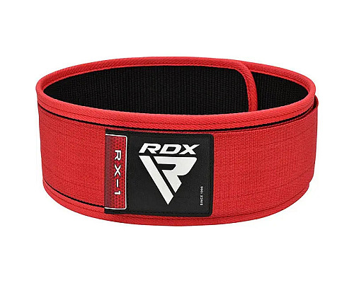 Пояс для бодібілдингу RDX RX1 - червоний/ розмір XL
