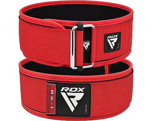 Пояс для бодібілдингу RDX RX1 - червоний/ розмір XL