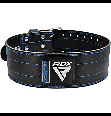 Пояс для пауерліфтингу шкіряний RDX RD1 - синій/ розмір XL