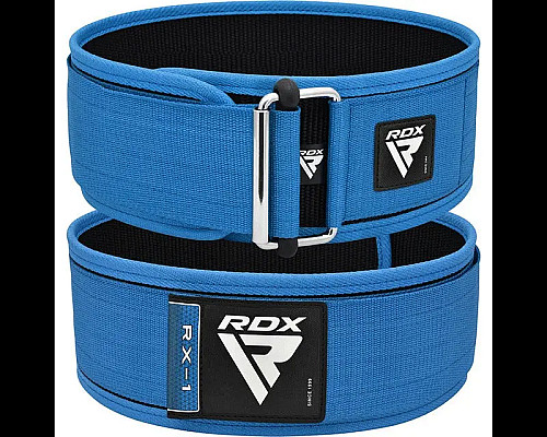 Пояс для бодібілдингу RDX RX1 - синій/ розмір XL
