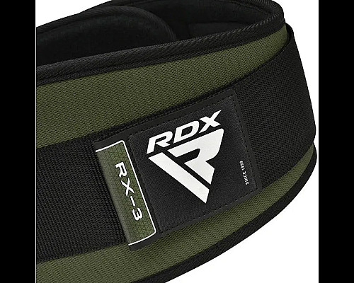 Пояс для бодібілдингу неопреновий RDX RX3 EVA Curve - зелений/ розмір S