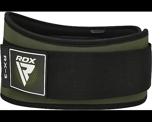 Пояс для бодібілдингу неопреновий RDX RX3 EVA Curve - зелений/ розмір S
