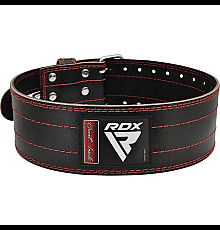 Пояс для пауерліфтингу шкіряний RDX RD1 - червоний/ розмір L