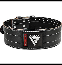 Пояс для пауерліфтингу шкіряний RDX RD1 - білий/ розмір XL