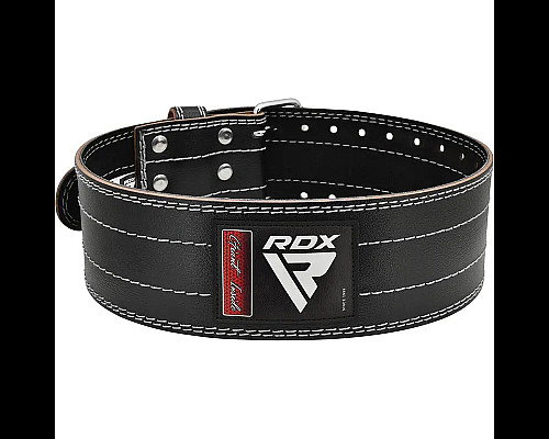 Пояс для пауерліфтингу шкіряний RDX RD1 - білий/ розмір XL