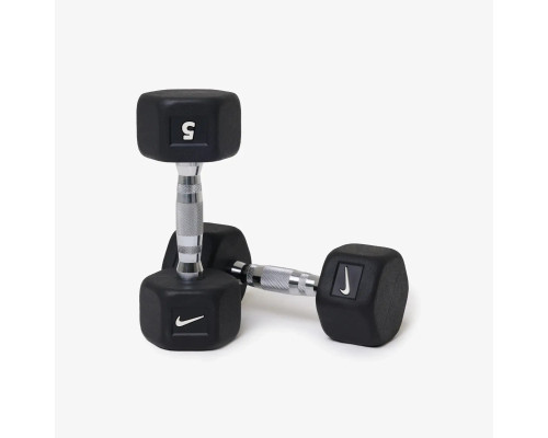 Лавка плоска Nike Rolling Weight Bench з гантелями Nike Hex Dumbbell