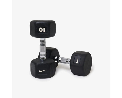 Лавка плоска Nike Rolling Weight Bench з гантелями Nike Hex Dumbbell