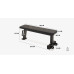 Лавка плоска Nike Rolling Weight Bench з гантелями Nike Hex Dumbbell