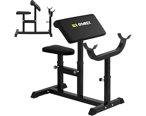 Gymrex Bench Тренажерна лава для вправ на біцепс до 120 кг Gymrex Bench Тренажерна лава для вправ на біцепс до 120 кг