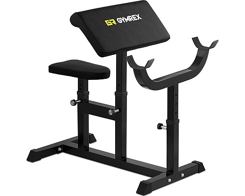 Gymrex Bench Тренажерна лава для вправ на біцепс до 120 кг Gymrex Bench Тренажерна лава для вправ на біцепс до 120 кг