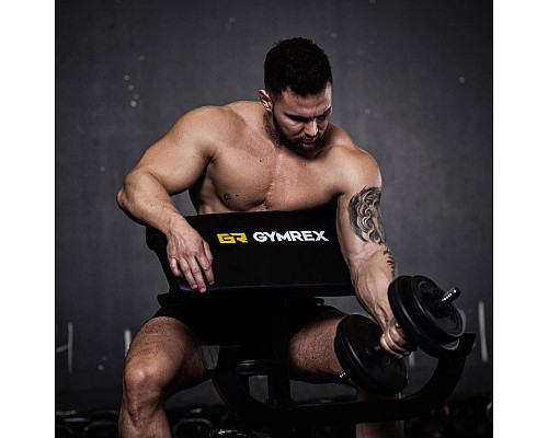 Gymrex Bench Тренажерна лава для вправ на біцепс до 120 кг Gymrex Bench Тренажерна лава для вправ на біцепс до 120 кг