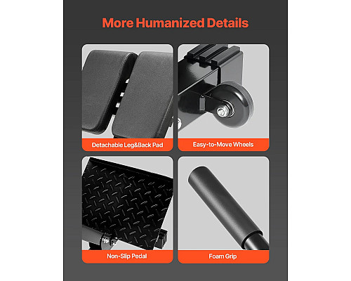 Багатофункціональна лава VEVOR 5030, чорно-червоний