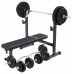 Лава Gorilla Sports 3 в 1 зі штангою та гантелями 100 кг