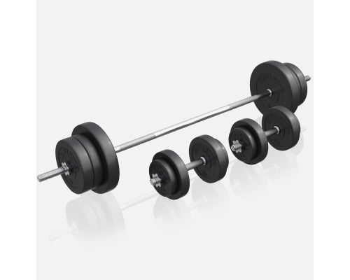 Лава Gorilla Sports 3 в 1 зі штангою та гантелями 70 кг