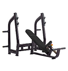 Олімпійська нахилена лава для штанги BauerFitness PLM-531