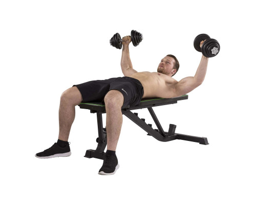 Лава регульована Tunturi Utility Bench UB40 з гантелями 3 в 1  Tunturi BAR 20 кг