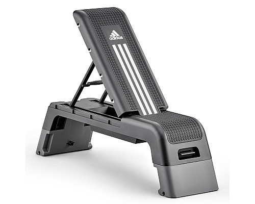 Степ-платформа з функцією лави Adidas HIIT Deck, чорно-біла