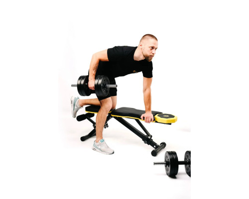 Лава Besport WB-002 з гантелями PowerPro 2 х 21 кг