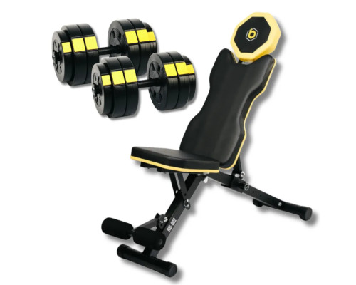 Лава Besport WB-002 з гантелями PowerPro 2 х 26 кг