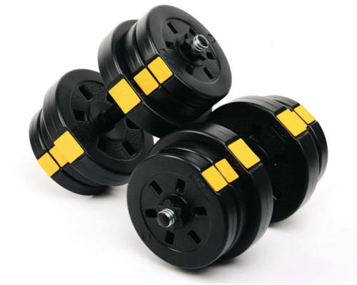 Лава York Fitness Aspire 280 FID з гантелями Besport PowerPro 2 х 21 кг