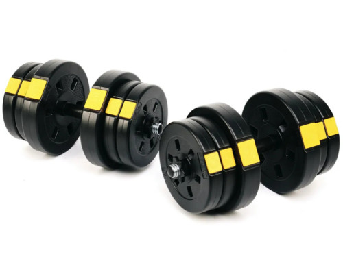 Лава York Fitness Aspire 280 FID з гантелями Besport PowerPro 2 х 21 кг